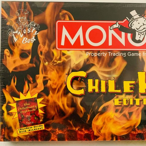 Vintage Monopoly Chile Heads Edition Board Game Hasbro USAopoly New Sealed - Picture 2 of 7